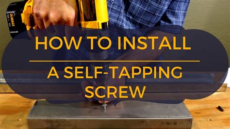 how to use sheet metal screws|self tapping screws into steel.